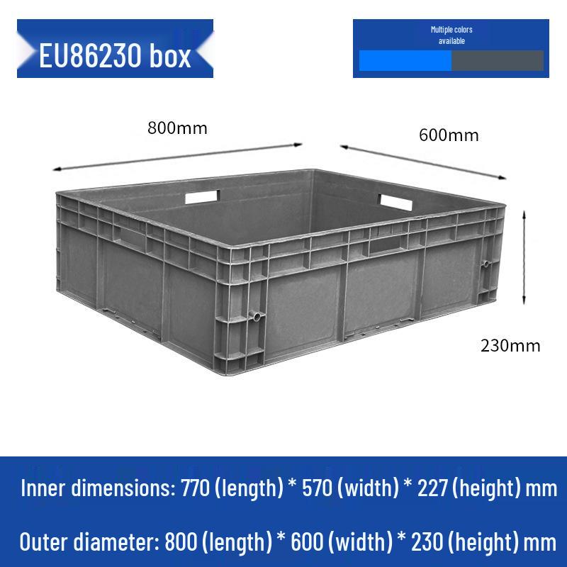Large Rectangular Plastic Storage Box with Lid – Industrial Organizer & Tool Turnover Box