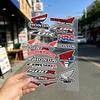 AQU1 FOR HONDA CBR500R Reflective motorcycle stickers, 3M safety warning at night in the dark scooter helmets