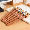1Pc Cute Capybara Cartoon Student Neutral Pen Black Carbon Water-based Pen Creative Learning Stationery Prizes