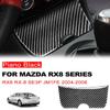 Zentrale Steuerung Aufbewahrungsbox Panel Kohlefaser Modifizierter Innenraum Aufkleber Für Mazda RX8 RX-8 SE3P JM1FE 2004-2008 Zubehör
