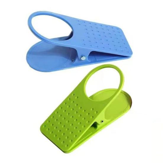 Clip On Cup Holder Mug Holder Clamp for Camping Chair Sunbed 6.5cm Diameter Portable Desk Side Mug Holder for Office Auto Travel Family