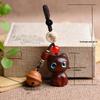 Sandalwood Cat Keychain: Cute Pendant Accessory for Men & Women - Ideal for Car Keys, Bags, or as a Charming Jewelry Gift