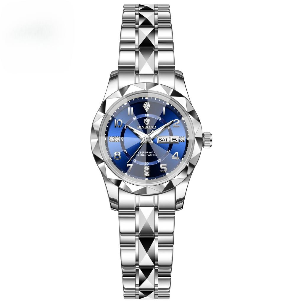 B6632 Top Brand Luxury Fashion Business Womens Quartz Watches 30M Waterproof Week Date Clock Sport Womens Wristwatch