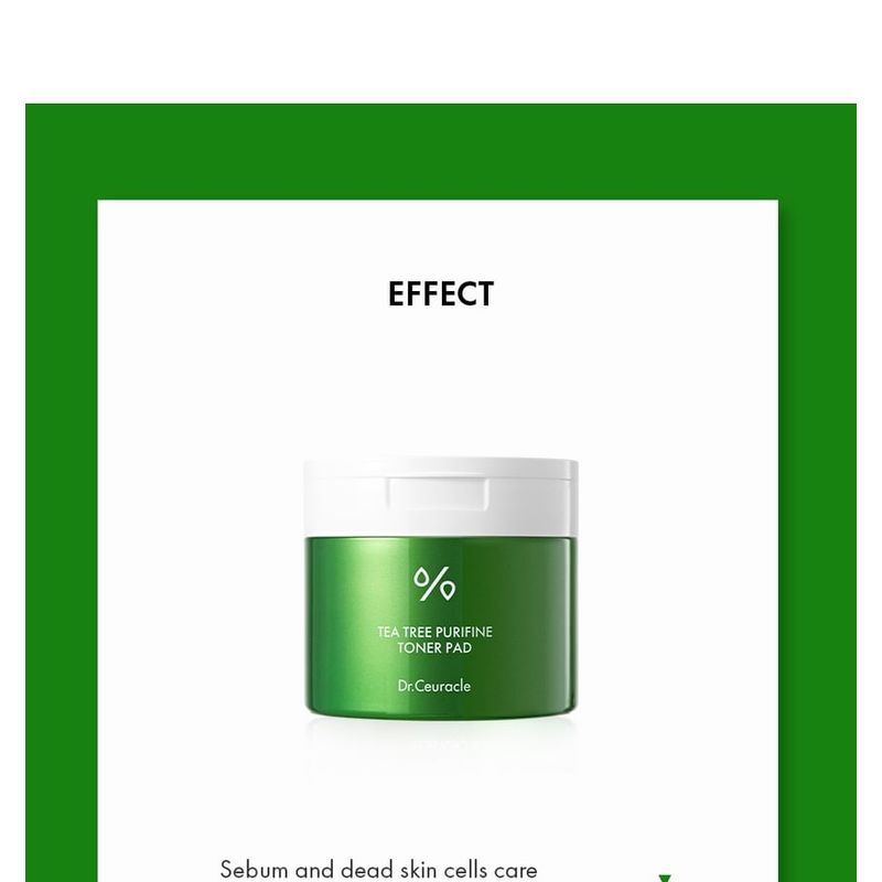 Dr. Ceuracle - Tea Tree Purifine Toner Pad