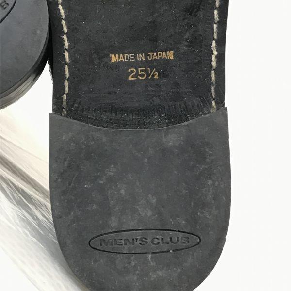 90er Vintage Made in Japan/MEN'S CLUB/Leder Budapester Goodyear Welt Schuhe/25.5/Schwarz/SCHWARZ/Business Schnürschuhe(GEBRAUCHT)