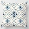 Blue Geometric Shiny Pattern Pillowcase Office Living Room Home Pillowcase Car Ornaments