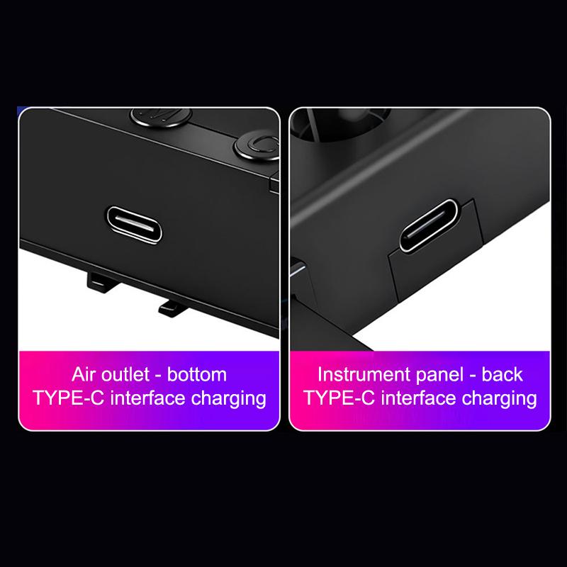 Car RGB Pickup Light Dynamic Gradient Sound Control Light Universal Air Vent Dashboard Car Interior Ornament Auto Interior Light