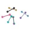 7 Pcs/Set The Plating Color Steel Stainless Steel Rod Tongue Nailed Double Ball