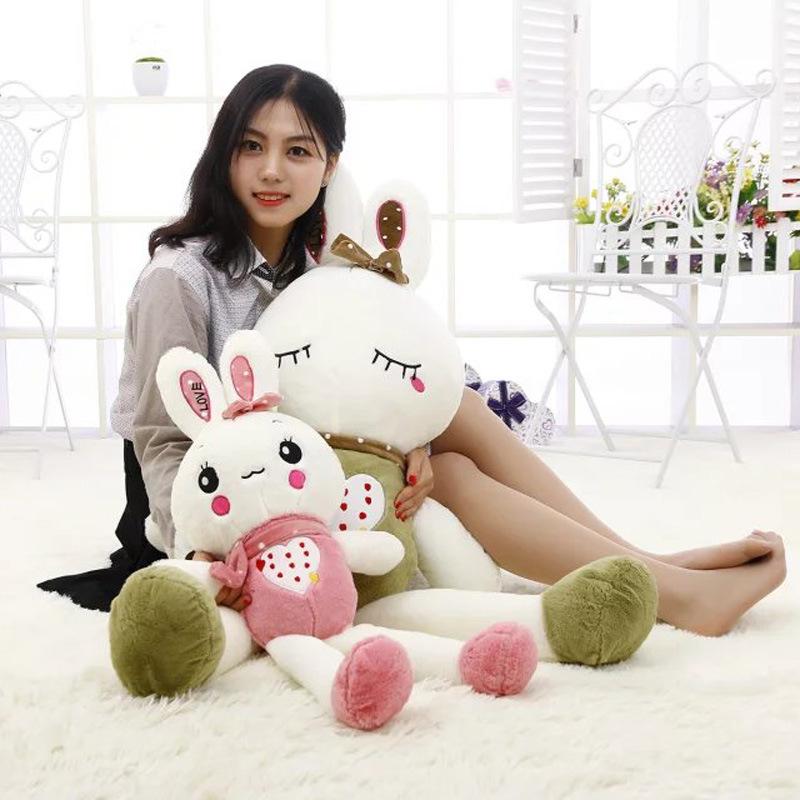 Large cute plush toy fruit rabbit LOVE rabbit doll rice doll company event wedding doll