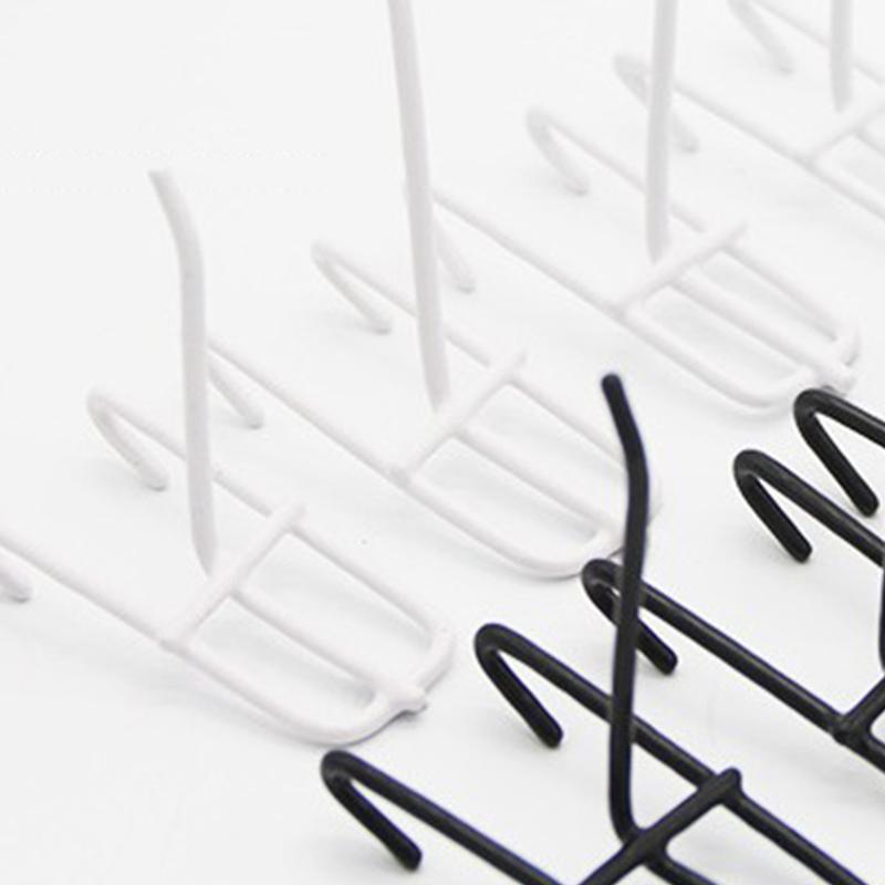 10 Stück Metallgitterpaneelaufhänger Wiederverwendbarer Supermarktaufhänger Universelle Einzelhandelsgeschäft Gitterpaneelhaken Mantel Tasche Aufhänger Haken Wandhaken