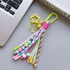 Dopamine Bohemian Tassel Pendant Colorful Ethnic Style Pendant Braid Rope Bag Charms  Bag Hanging