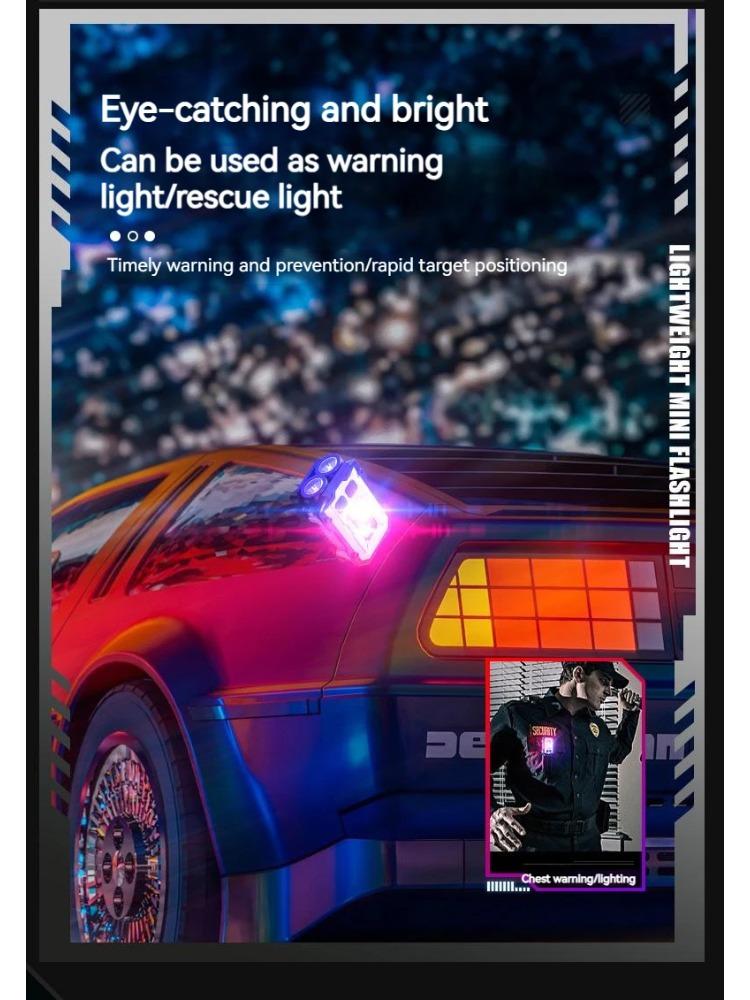 Powerful Pocket Torch aluminum alloy Magnetic Flashlight Super Bright LED Multifunctional COB LED EDC Mini Keychain Flashlight