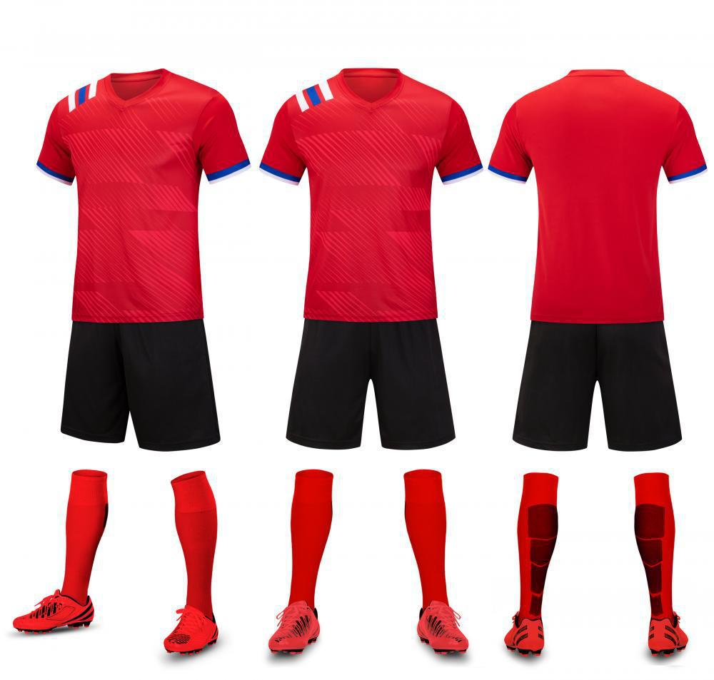Club group buying men's football jersey game jersey children's student sports training jersey set quick drying clothes print number