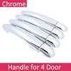 For Renault Scenic II 2003 2004 2005 2006 2007 2008 2009 MK2 Chrome Door Handle Cover Exterior Trim Car Cap Stickers