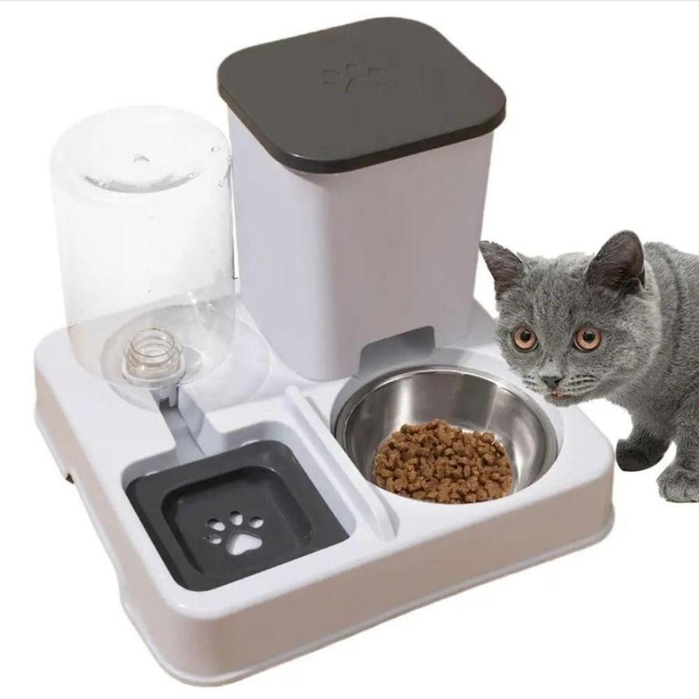 New Large Capacity Automatic Pet Feeder 2 In 1 5 Colors 500ML Water Dispenser Portable Non-Slip Pet Bowl Pet Supplies