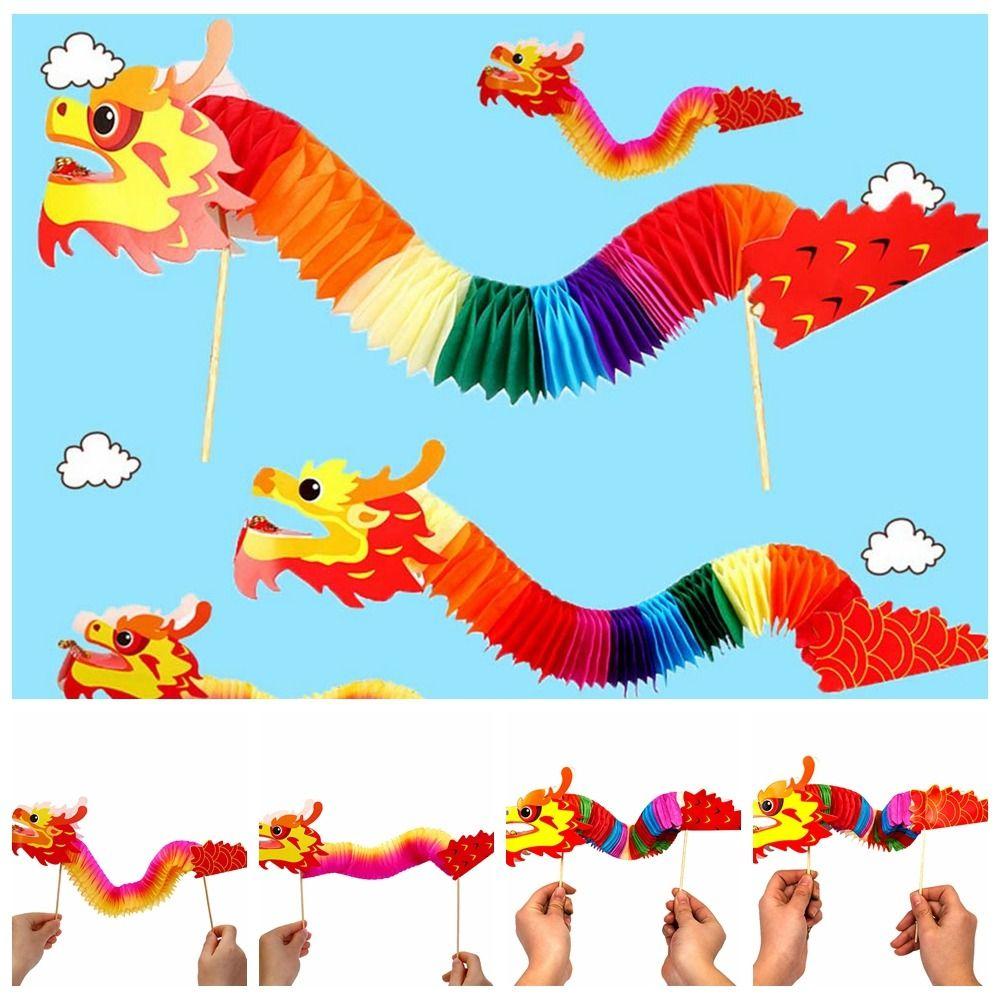 

Realistic Paper Dragon Craft Material Handmade Chinese Dragon Paper Creative Home