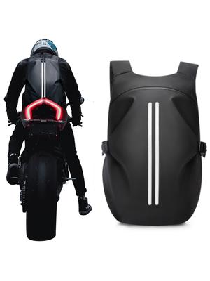 Męski plecak motocyklowy, Wodoodporny plecak na kask dla mężczyzn, Plecak podróżny Pasek odblaskowy Wędrówki Rozszerzany Plecak outdoorowy
