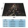 Damon Salvatore Flannel Throw Blanket The Vampire Diaries Blanket for Bed Bedroom Warm Plush Thin Quilt
