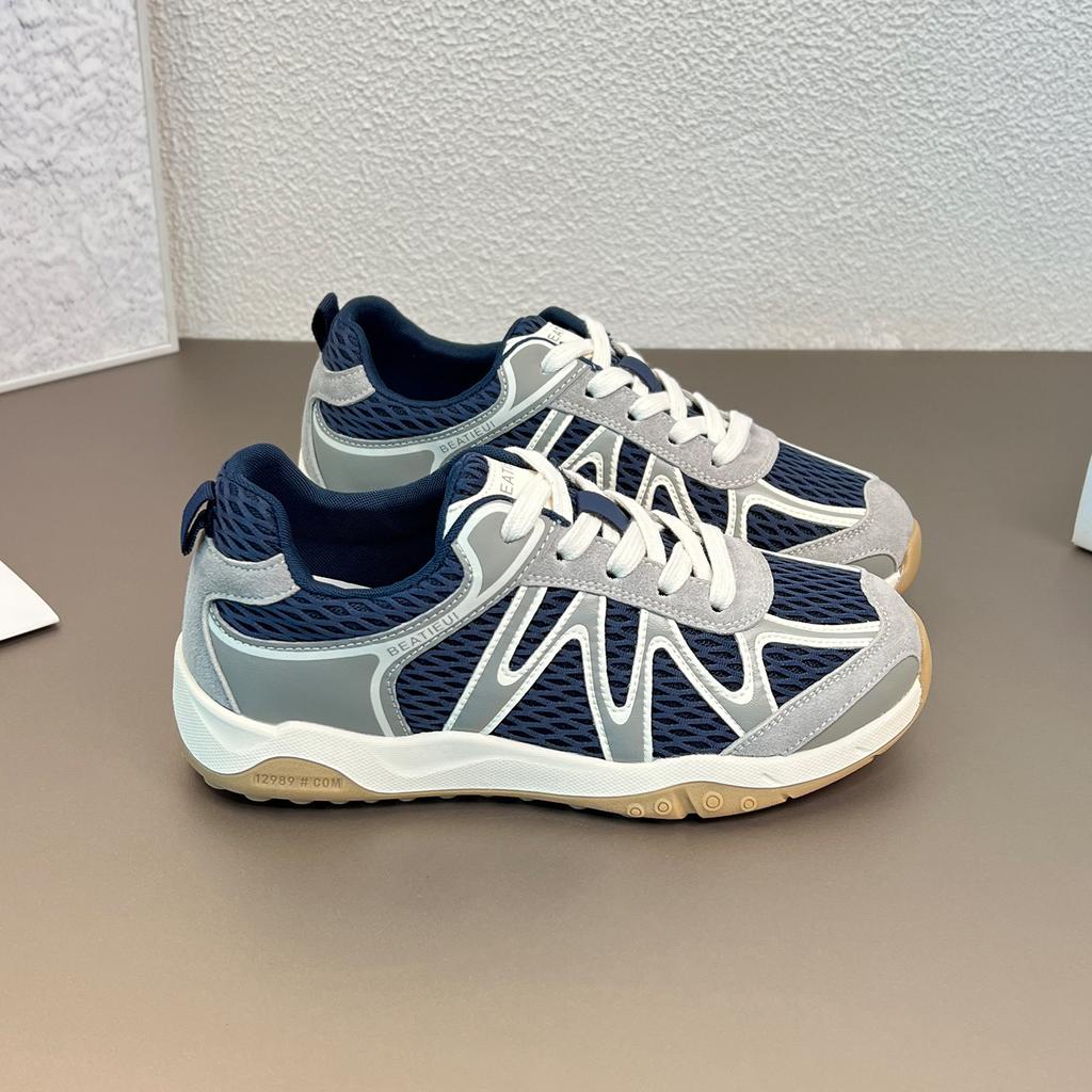 Mesh atmungsaktive Freizeitsportschuhe Damen 2025 Sommer neue Outdoor-Wanderschuhe weiche Sohle leicht Forrest Gump Trainingsschuhe