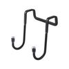 2PC 304 Stainless Steel S Hook No Drill Double Hanger for Kitchen Bathroom Cabinet Door Back Coat Towel Storage Organizer