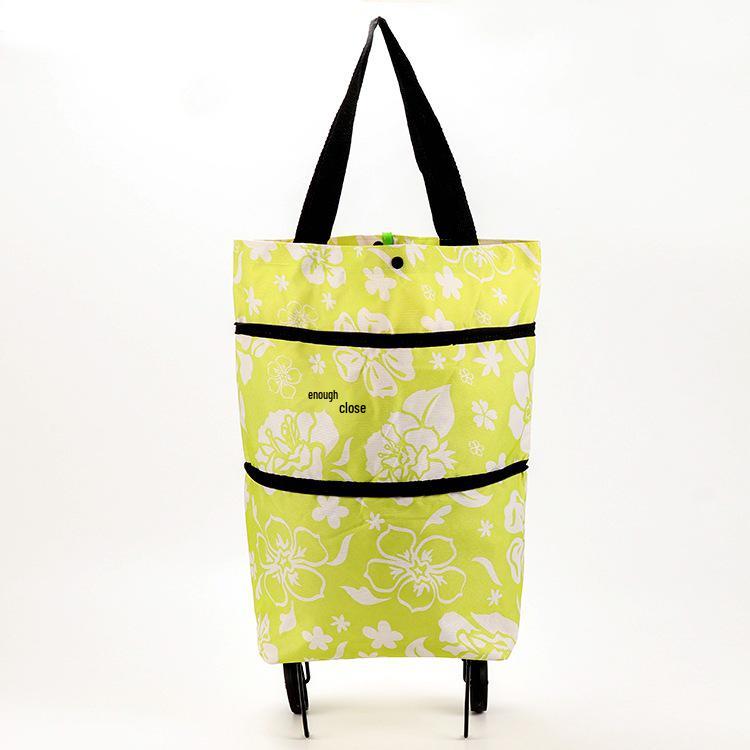 Foldable Wheeled Shopping Bag – Fashionable, Lightweight, & Customizable LOGO Option