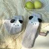 Cartoon Socks for Women Cute 3d Dog Ear Pattern Female Warm Funny Socks Animal Coral Fleece Cotton Floor Mop Autumn Winter Socks