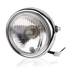 5.75 Inch Halogen Motorcycle Headlights Universal 12V Round Headlight Moto Accessories Driving Light Headlamp For Cafe Racer