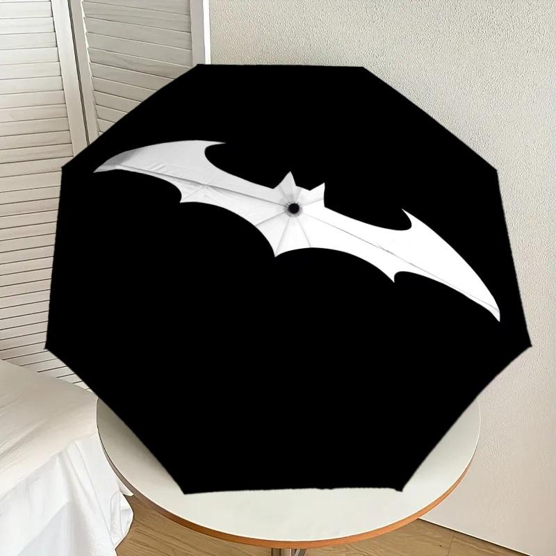 1PC Warner batman logo Automatic Open/Close Umbrella with Windproof, 100-Rib Sturdy Canopy, Durable Ribs1317A