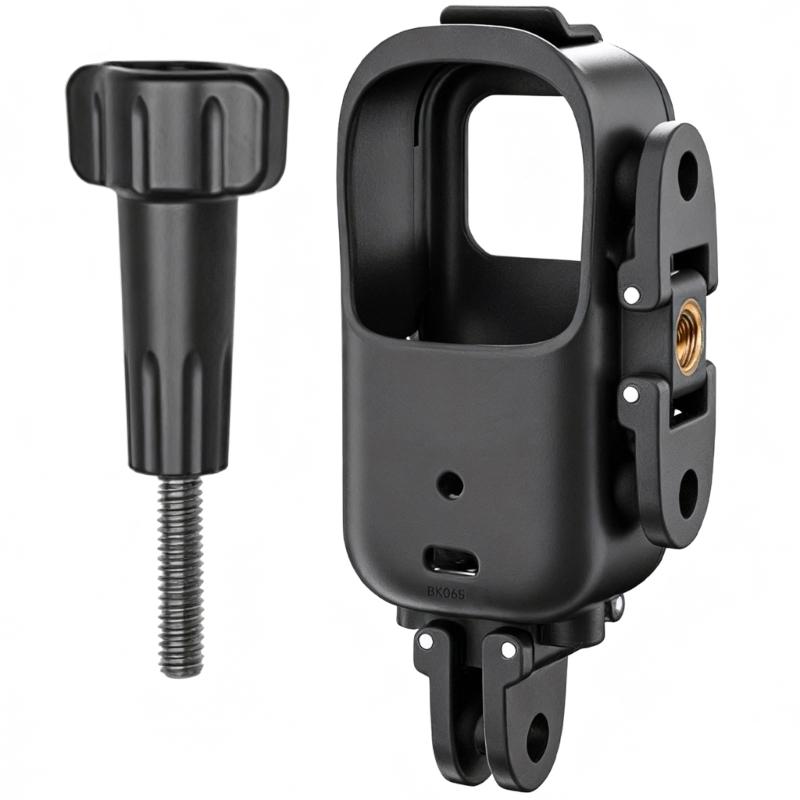 

Camera Mount Frame Double 1/4inch Screw Holes Foldable Two-Claw Buckle for Action Camera Horizontal Vertical Shoot 1