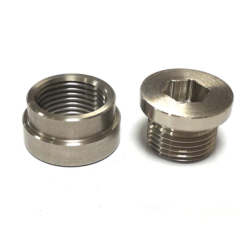 M18x1.5 SS304 Stainless Steel O2 Sensor Bung Plug Kit for Exhaust Welding Lambda Sensor Nut and Hex Cap Universal Fit