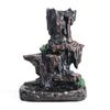1pc, Incense Cones Burner, Incense Burner Holder Resin Backflow Incense Burner Mountain Stream Censer Holder (Without Incense)