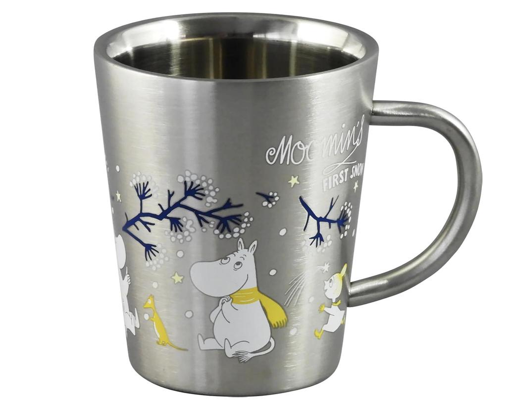 Mumin Mumin Rostfri Dubbelväggig Mugg Första Snön Yamaka Japan