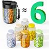 Plastic Pill Dispenser Wide Opening Pill Organizer Box New Pill Container  for Vitamin