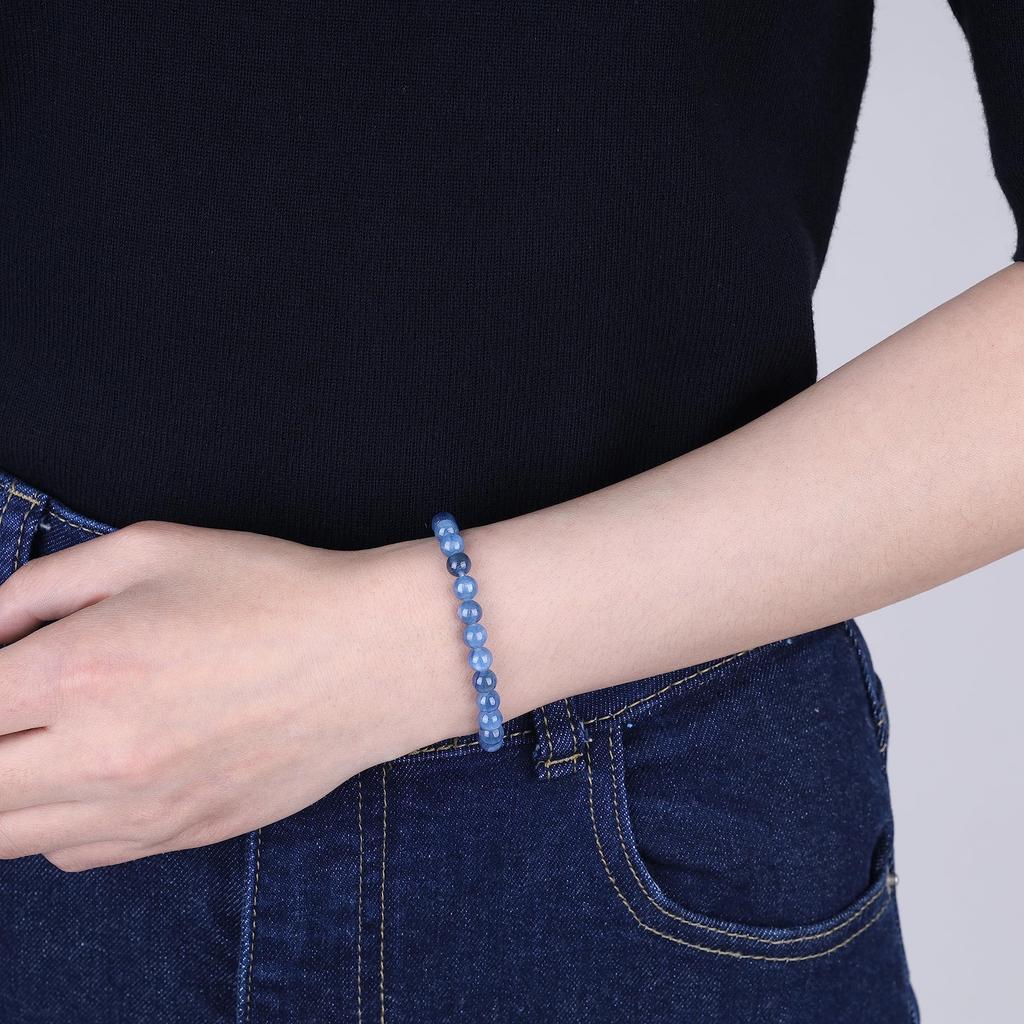 6mm Kyanite 925 Silver Slider Bracelet for Women [Coai]