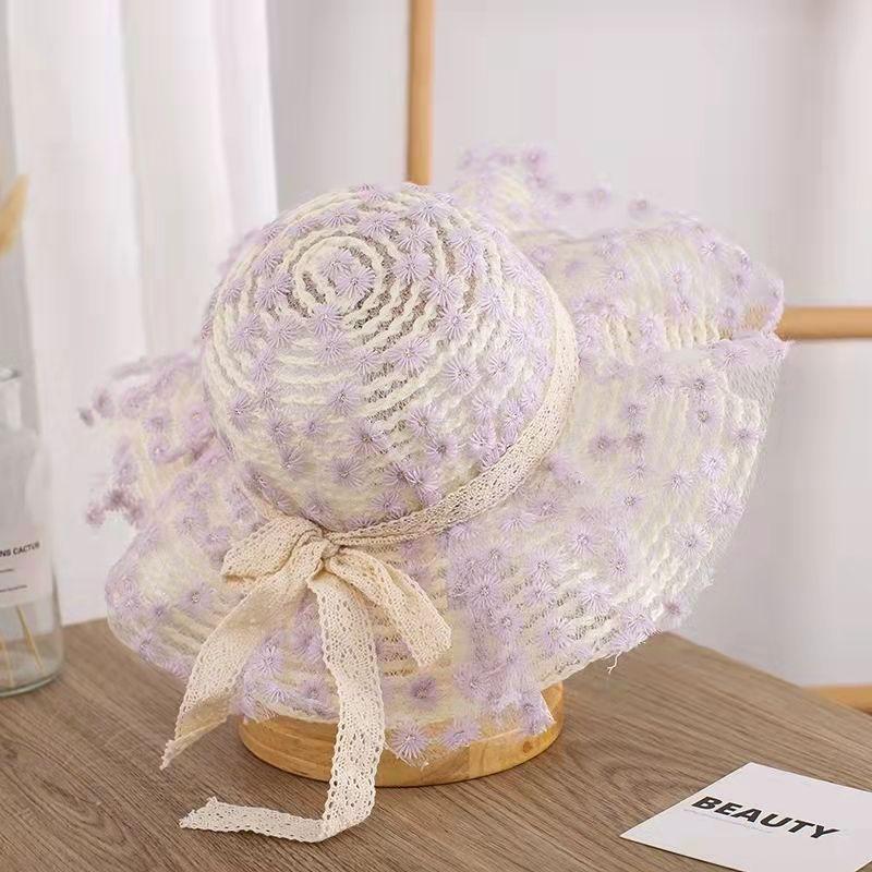 Girl's Hat Summer Thin Fisherman's Hat Cute Sunscreen Breathable Children's Sunscreen