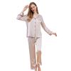 Women's 100% Mulberry Silk Pajama Set - 19 Momme, Long Sleeve, Long Pants, Plus Size, Autumn/Summer.