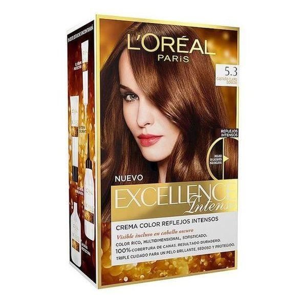 Permanent Hair Color Excellence Intense L'Oreal Expert Professionnel Light Golden Brown