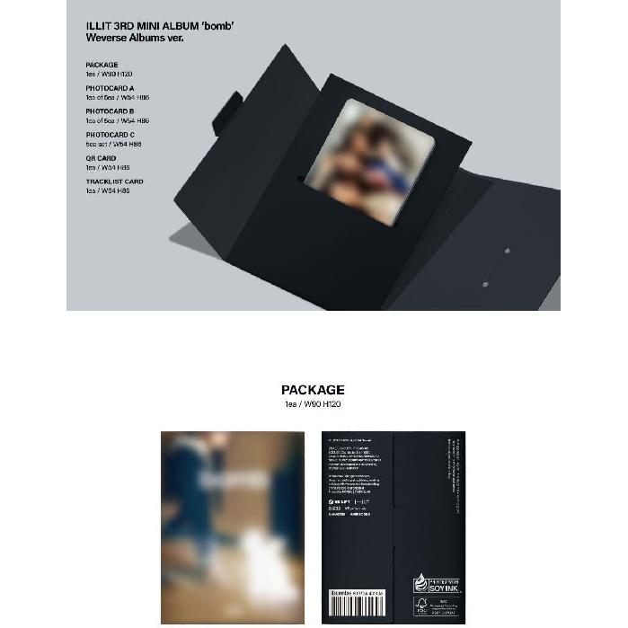 ILLIT - 3rd Mini Album [bomb] Weverse Version 'little monster' (Do the Dance)