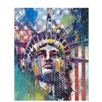 DIY Diamond Mosaic Scenery Needlework Full Square Diamond Painting Statue of Liberty Cross Stitch