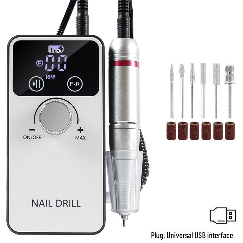 Rechargeable 30,000 RPM Professional Nail Drill for Gel Polish Removal