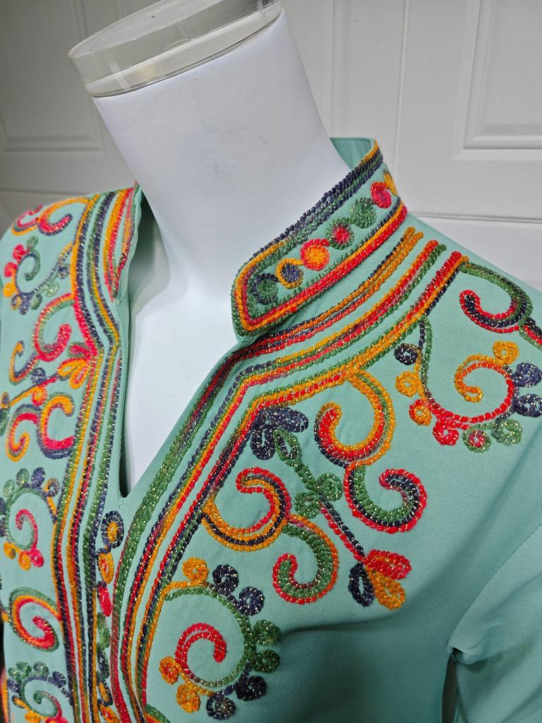 AB417 Autumn/Winter 2024 Women's Embroidered Muslim Robe for Middle East Market