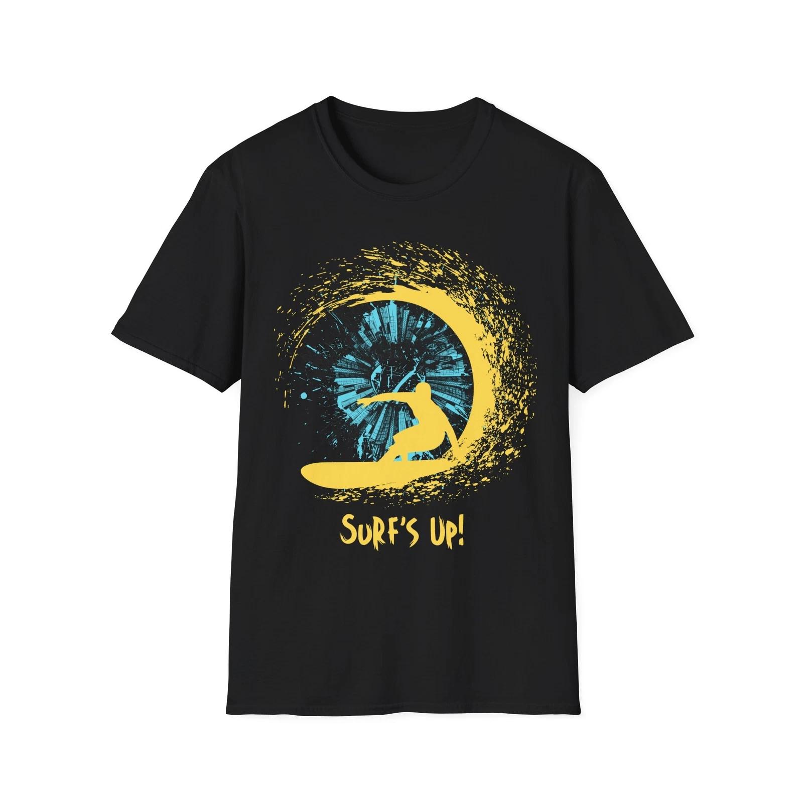 Surf s Up T shirt, Beach Lover Gift, Summer Wear, Surfing Apparel, Vacation S