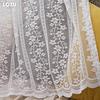 1PC LOZUJOJU 10-20% Light Blocking French Lace Warp Knitted Sheer Curtain for Living Room Bedroom Balcony Home Decor