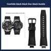 Modified Quick Release Leather Belt Nylon Strap For Casio G-SHOCK 5672 MTG-B3000 Italian leather Watchband Bracelet Accessories