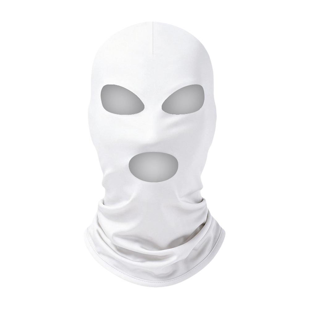 

Ice Silk Motorcycle Mask Breathable Full Face Mask Fashion Neck Cover Summer белый