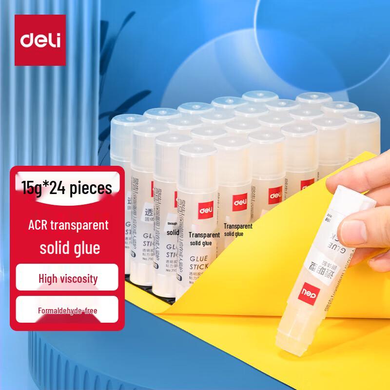 Deli 7107 Clear Solid Glue Stick чистый