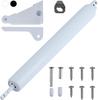 Storm Door Closer,1 Set Screen Door Closer,Pneumatic Door Bracket, Window Closer Safety Closure with Hold Open for Storm(White)
