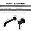 360° Rotation Bathroom Basin Faucet Concealed Wall Mounted Water Tap Single Handle Hot Cold Water Bath Mixer Tap
