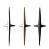 Metal Car Emblem Modification Car Stickers Star Cross Fender Side Emblems Body Stickers
