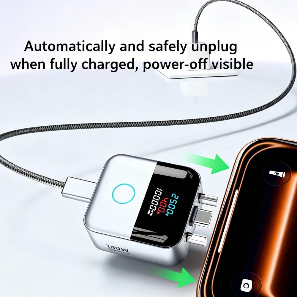 140W Full Charge Auto Disconnect Charging Separator Real-time Power-off Detector Battery Protection Charger Adapter